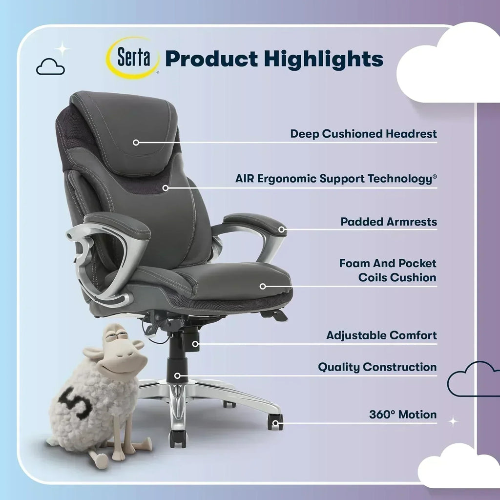 Executive office chair ergonomic computer desk and chair