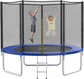 AOTOB 8FT 10FT 12FT 14 FT 15FT Trampoline with Safety Enclosure Net Outdoor Trampoline