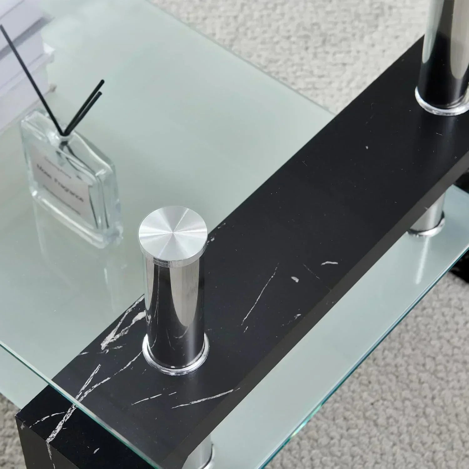 Living Room Rectangle Coffee Table Tea Table Suitable for Waiting Room Modern Side Coffee Table