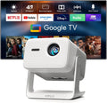 ��Officially-Licensed APP & Native 1080P��Thinnest 1.81 Smart Mini Projector with WiFi