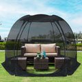 Screen gazebo, sleeps 6-10-15 people Igloo-style canopy tent with mosquito net on the sides Perfect for garden, patio, backyard