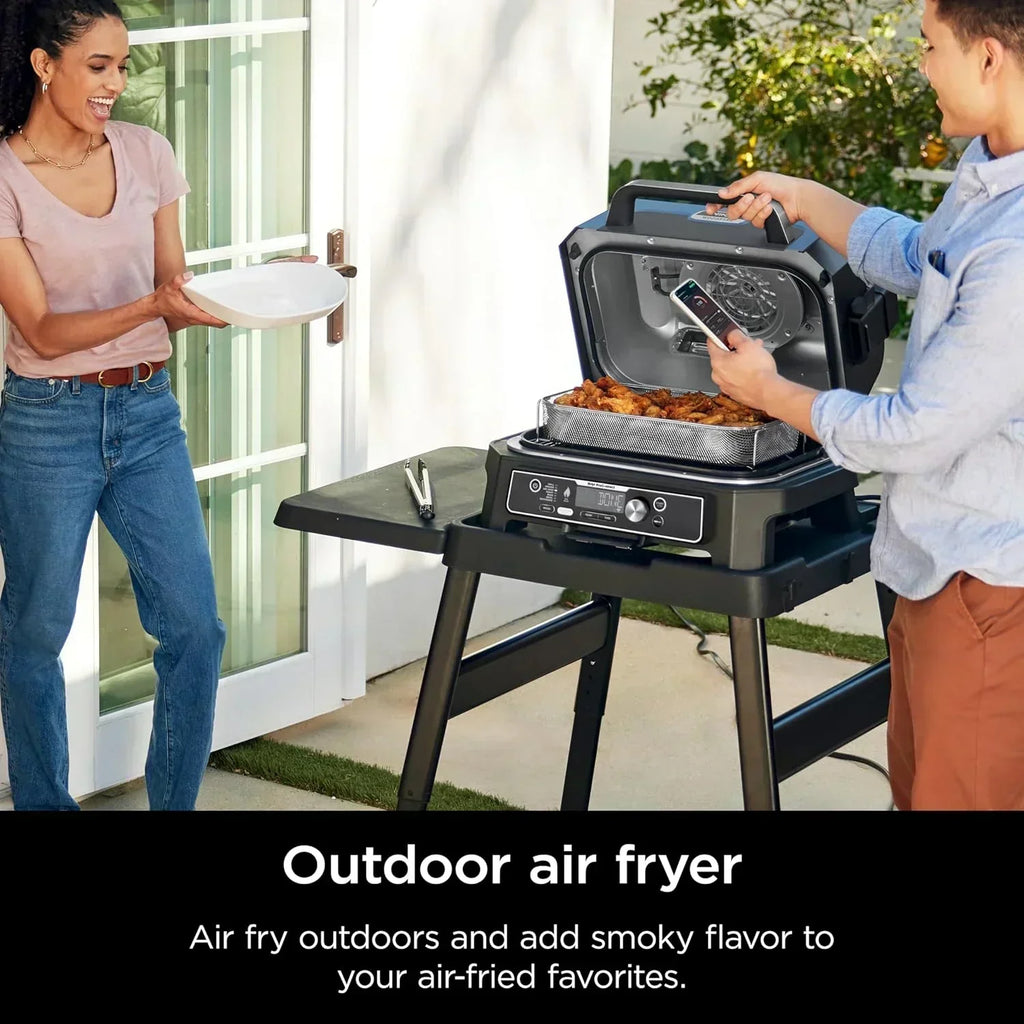 Ninja Woodfire Pro XL Outdoor Grill Smoker Thermometer 4-in-1 Master Grill BBQ Smoker Outdoor Air Fryer