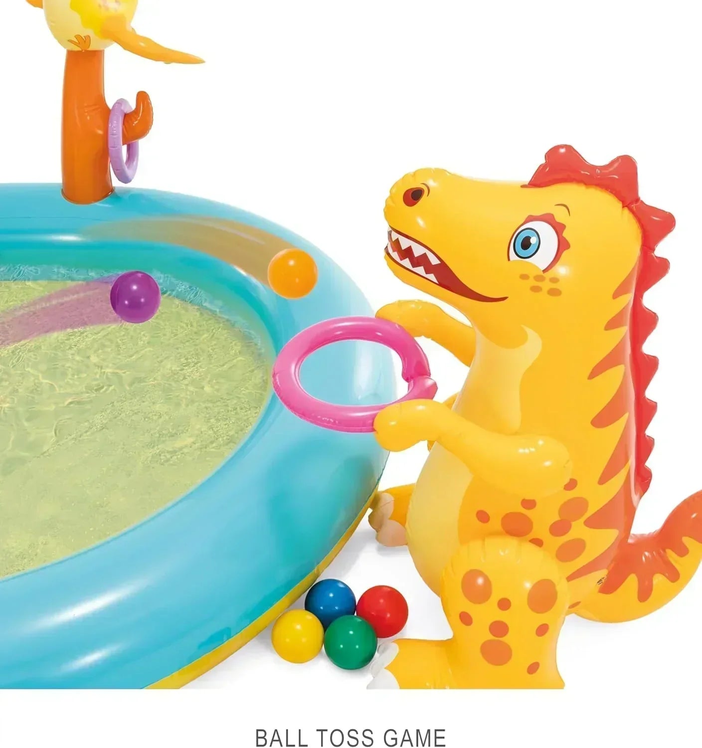Intex 96 x 78 x 28 Inflatable Jungle Adventure Play Center Spray Kiddie Pool Water Slide