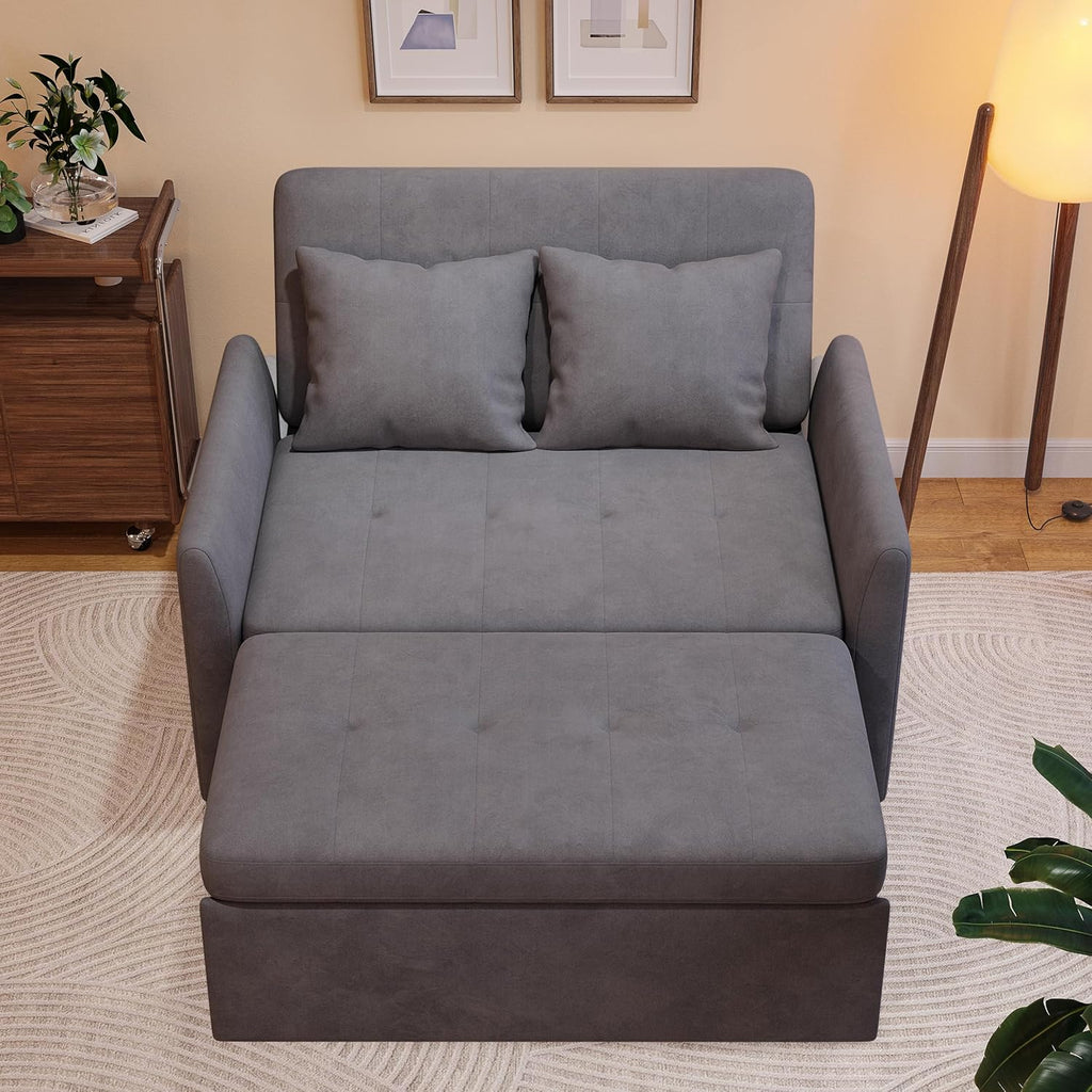 Sleeper Sofa Bed 3 in 1 Convertible Sleeper Couch Bed Pull Out Small Loveseat Sofa