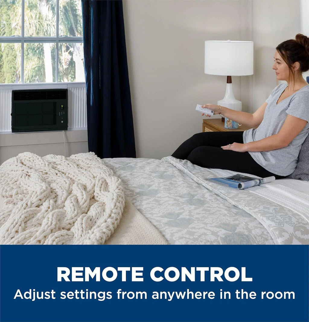 GE Window Air Conditioner Unit, 6,000 BTU for Small Rooms up to 250 sq ft. with Adjustable Fan and Cooling Settings, Perfect for Small Bedroom or Living Room, Easy Install Kit Included, White