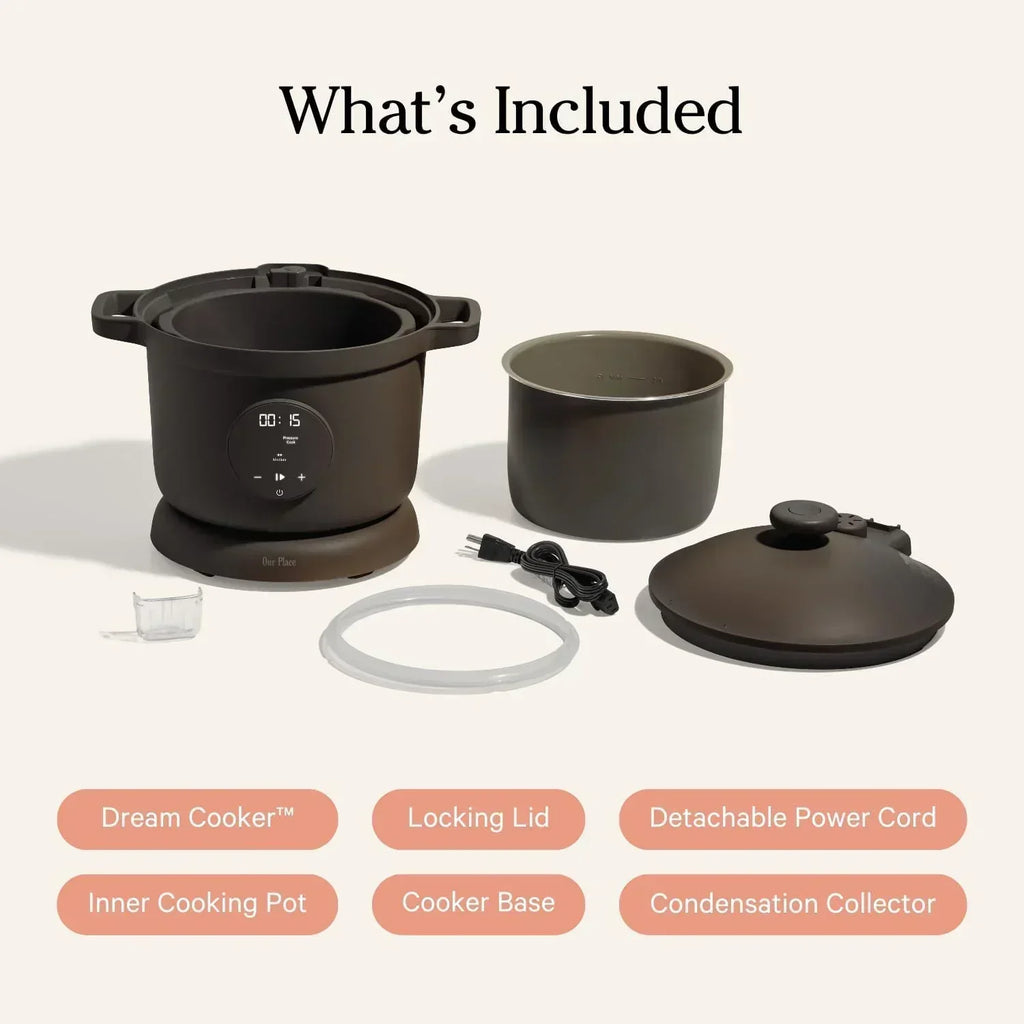 Our Place Dream Cooker 6-quart Multicooker 4 Versatile Modes Pressure Cook Slow Cook Sear