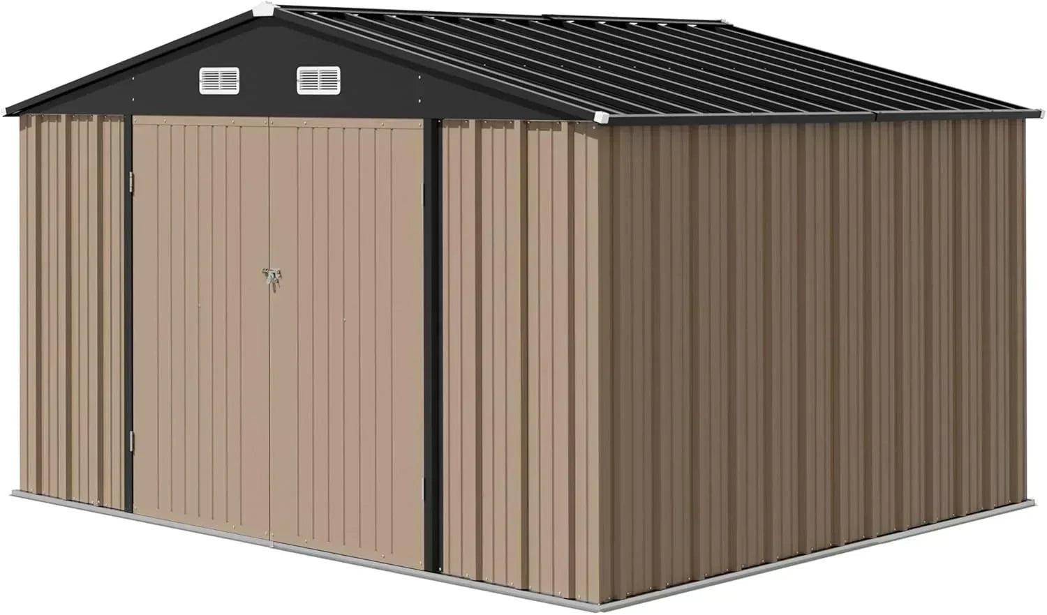 Devoko Outdoor Storage Shed Lockable Metal Garden Shed Steel Anti-Corrosion Storage House