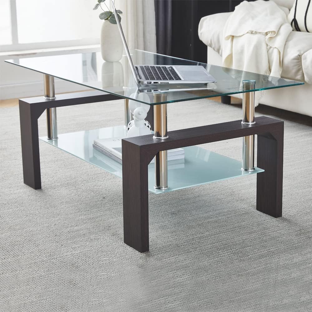 Living Room Rectangle Coffee Table Tea Table Suitable for Waiting Room Modern Side Coffee Table
