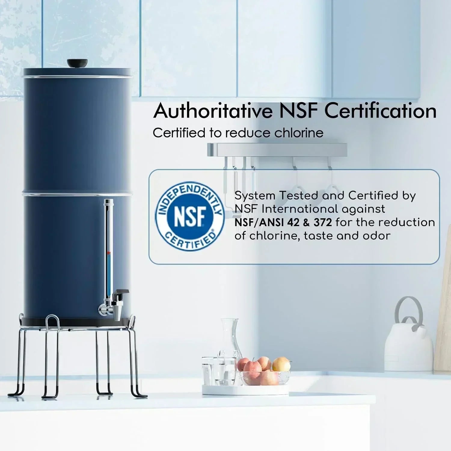 Purewell three-stage 0.01��m ultrafiltration gravity water filtration system 304