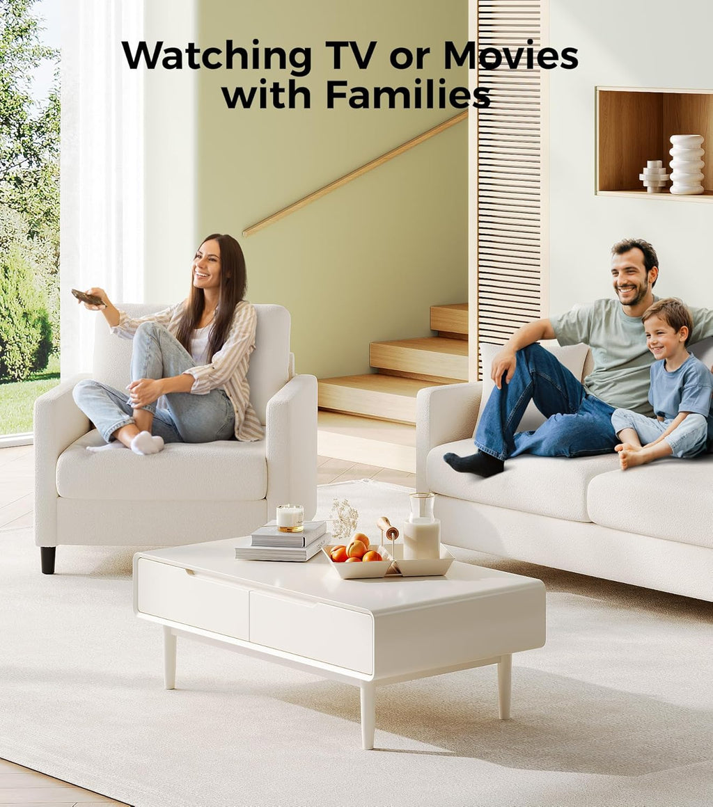 Loveseat Sofa 51 Love Seat Comfy Corduroy Small Loveseat Tool-Free Setup Couch