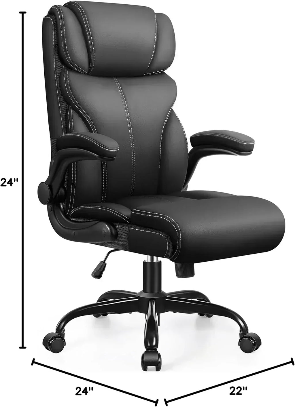 Office Chair Large High-Foot Computer Desk Chair Chair Lumbar Support Rotating Computer Chair