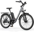 Funhang Electric Bike for Adults, 26 City Cruiser Ebike 21.7MPH 50 Miles Commuter Adult Electric Bicycles