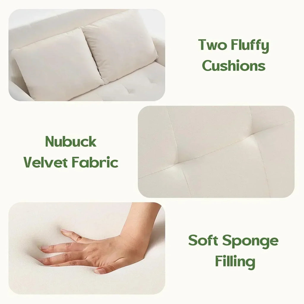 Sleeper Sofa Bed 3 in 1 Convertible Sleeper Couch Bed Pull Out Small Loveseat Sofa
