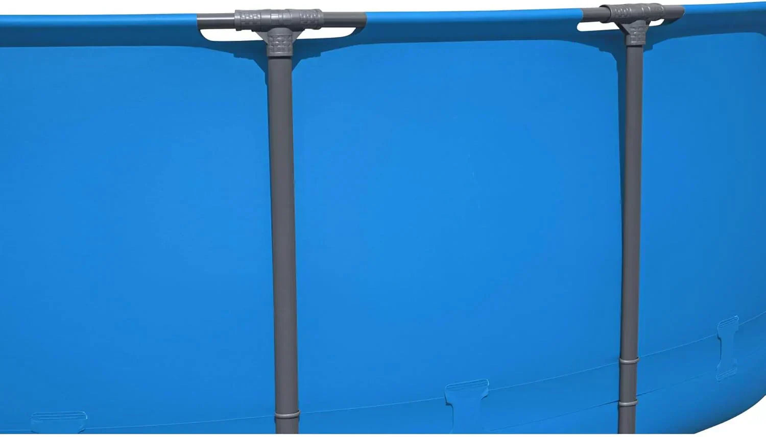 Steel Pro MAX 14 Foot x 48 Inch Round Metal Frame Above Ground Outdoor Swimming Pool Set