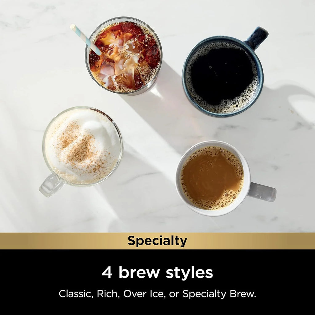 Ninja Pod & Grounds Single-Serve Coffee Maker 56-oz. Reservoir Stone PB051ST