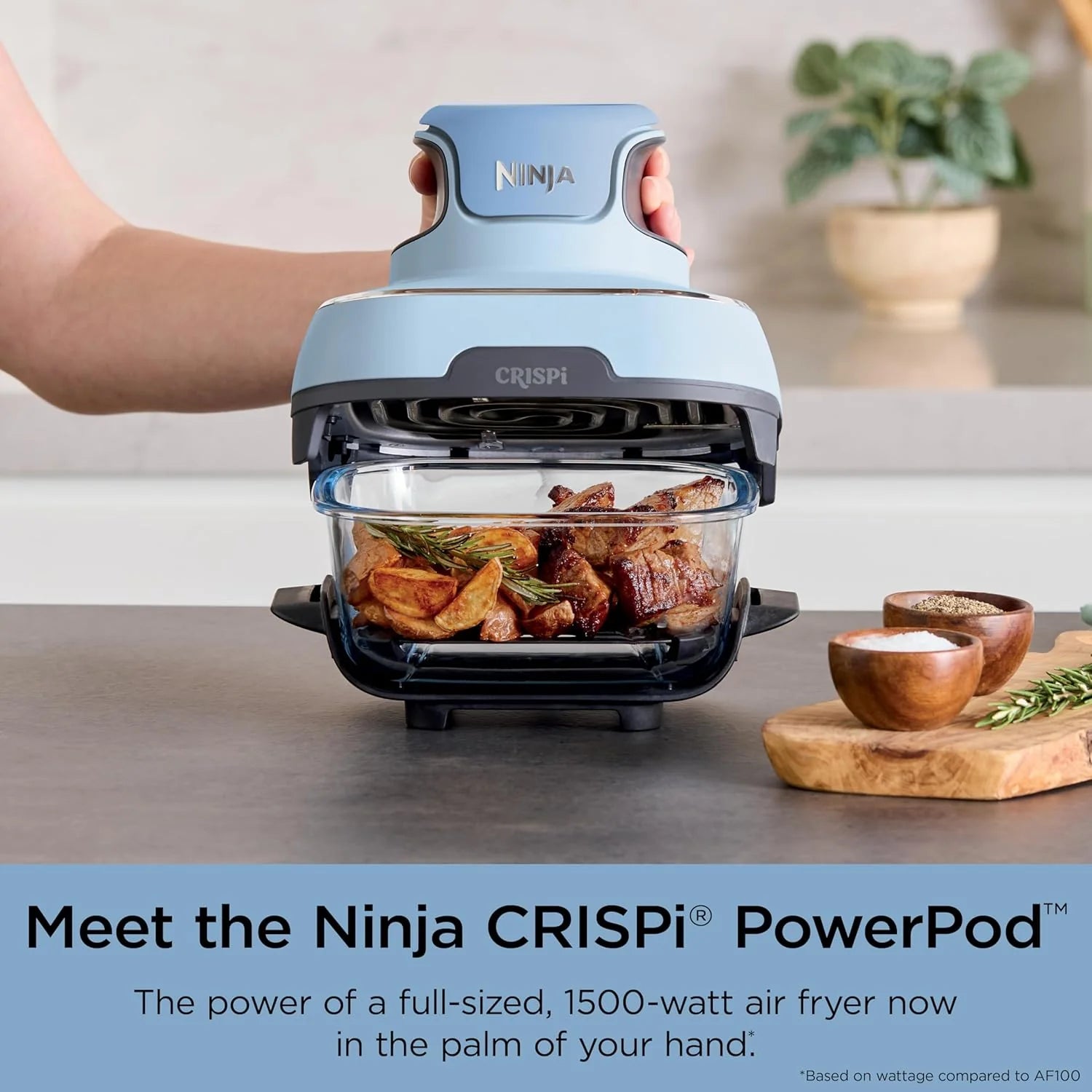 Ninja Crispi 4-in-1 Portable Glass Air Fryer Cooking System