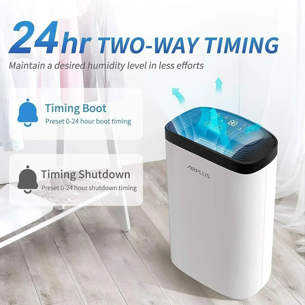 AIRPLUS 1,500 Sq. Ft Dehumidifier for Basement 30 Pints Powerful Dehumidifier for Home Large Rooms