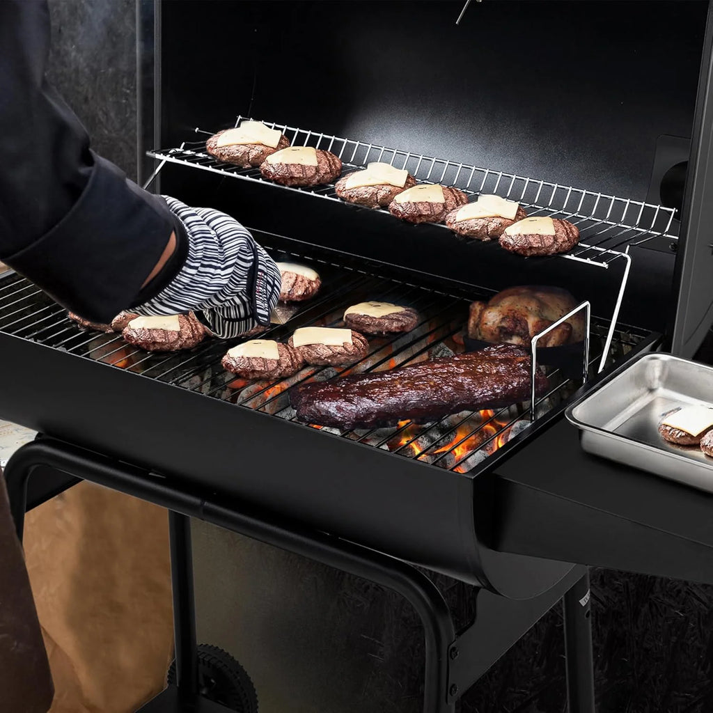 Royal Gourmet CC1830 30 Inch Barrel Charcoal Grill with Warming Rack Outdoor BBQ Grill