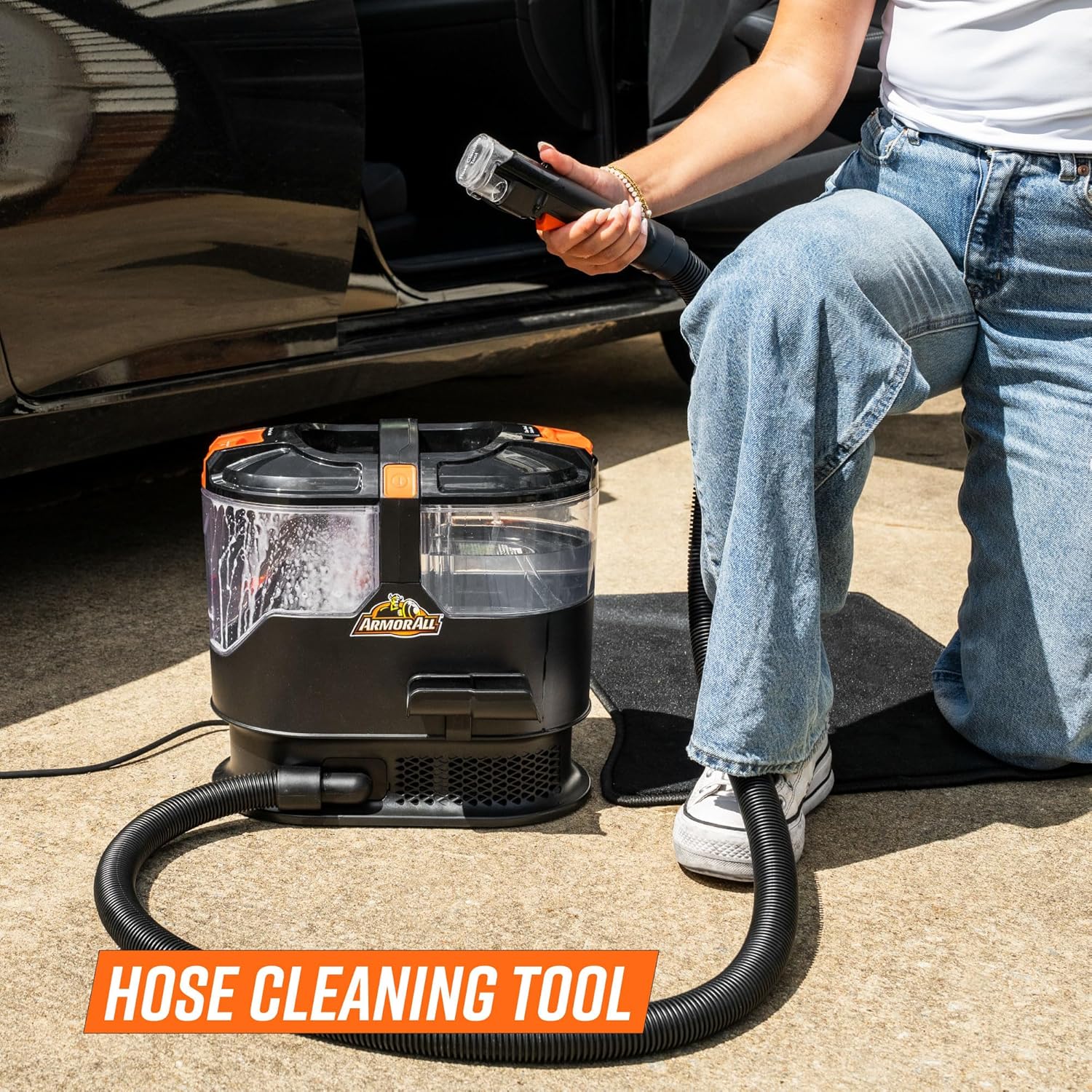 7 Amp Portable Spot Cleaner for Car Cleaning Carpet and Upholstery Stain Removal