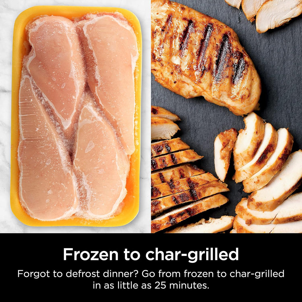 Ninja Foodi Smart XL 6-in-1 Indoor Grill with Air Fry Bake Roast Broil and Dehydrate