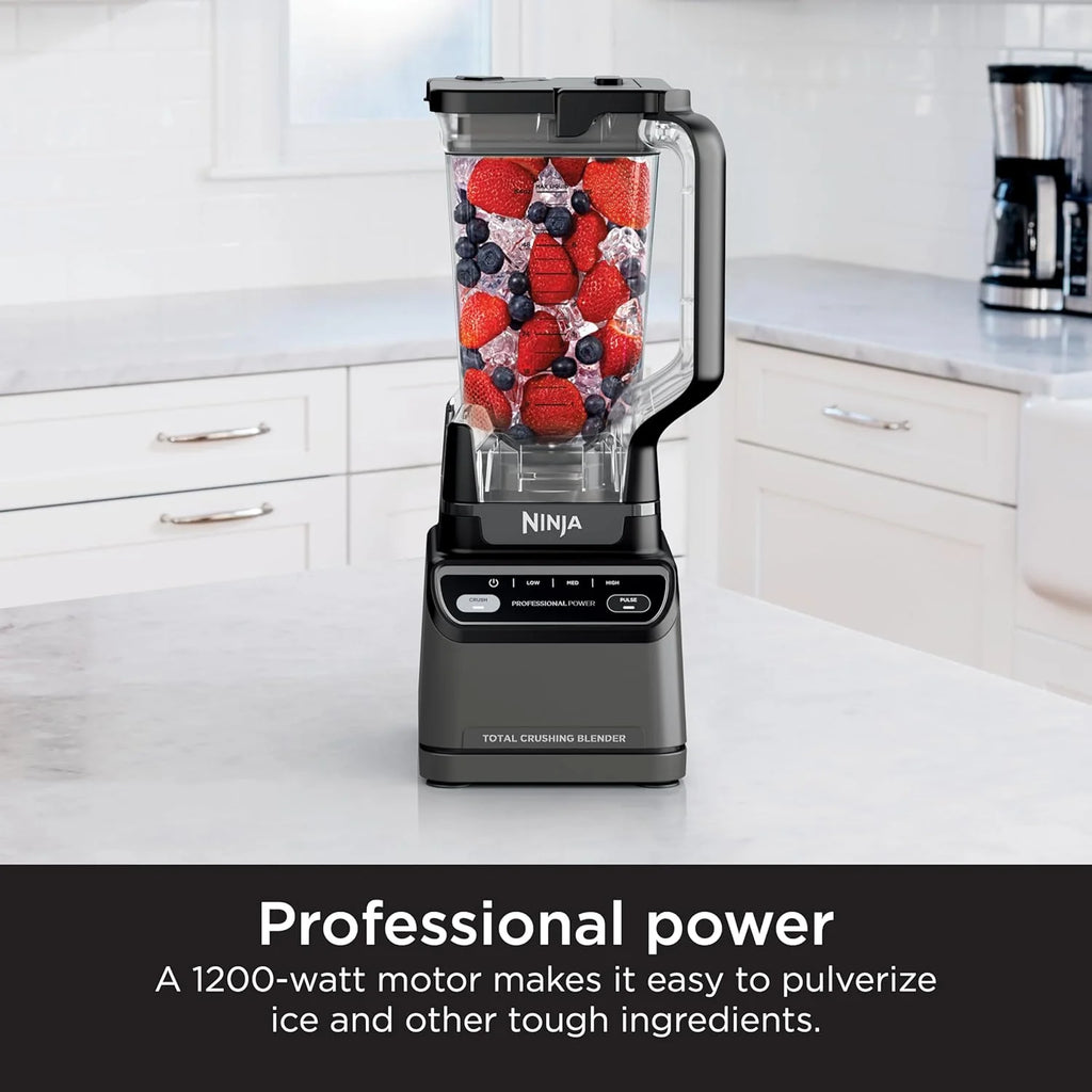 Ninja BL660 Professional Compact Smoothie and Food Processor Blender, 1100W, 3 Functions - Perfect for Frozen Drinks, Smoothies, Sauces, and More
