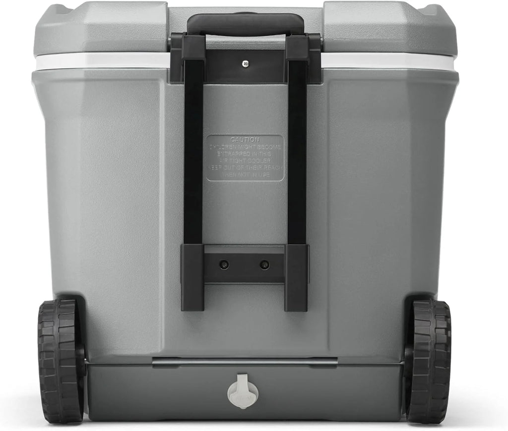 Coleman Insulated Portable Rolling Cooler with Wheels, Leak-Proof Outdoor Hard Cooler, Keeps Ice for Up to 5 Days, 100 Quart
