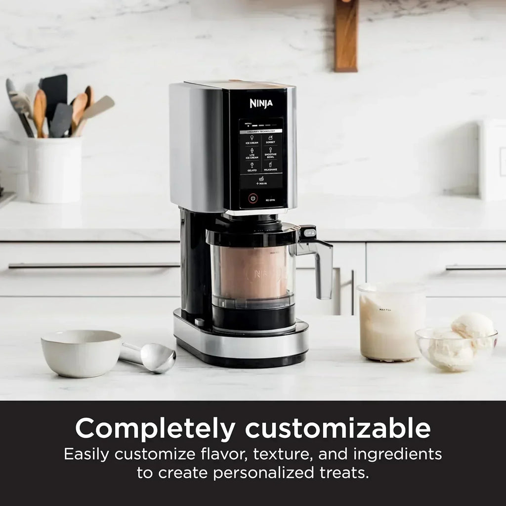 Ninja NC301 CREAMi Ice Cream Maker for Gelato Mix-ins Milkshakes Sorbet Smoothie Bowls More