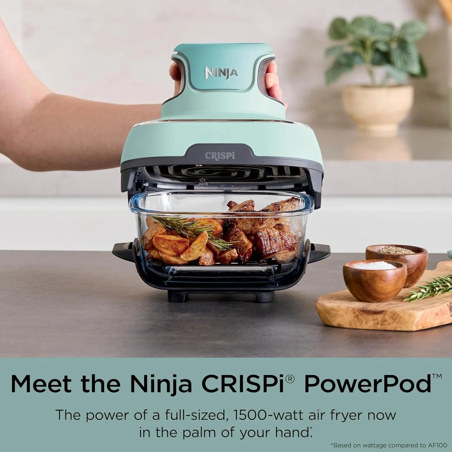Ninja Crispi 4-in-1 Portable Glass Air Fryer Cooking System