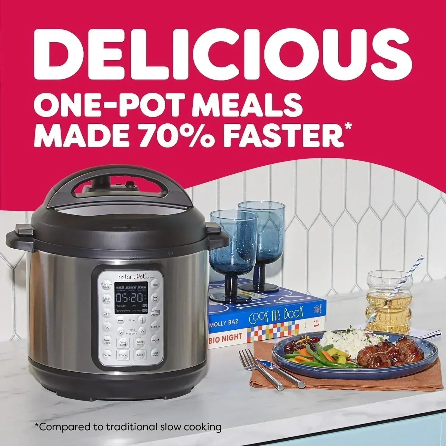 9-in-1 Multicooker Pressure Cooker Slow Cook Rice Maker Steamer Saut�� Yogurt Warmer Sterilizer