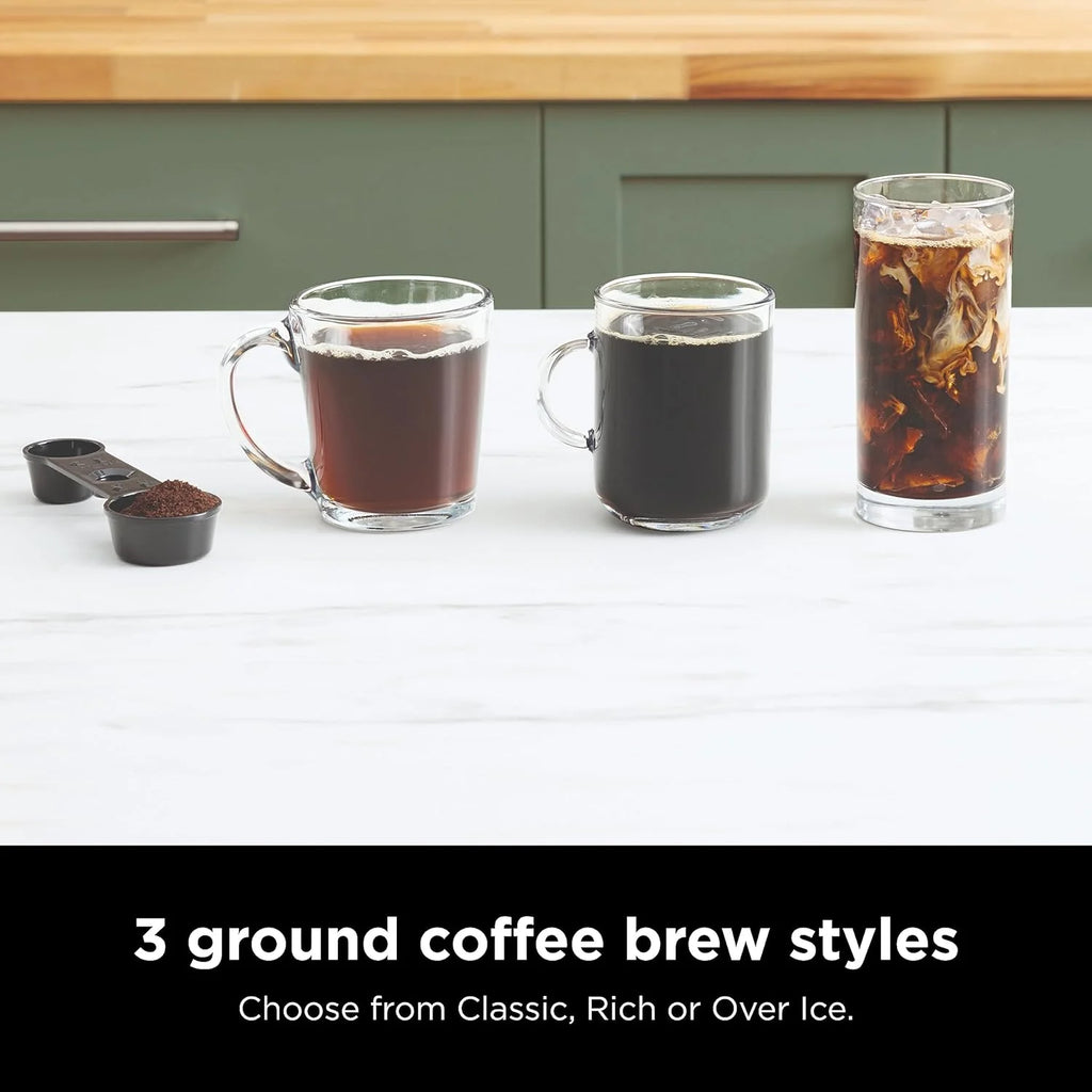Ninja Espresso & Coffee Maker & Barista System 3 Espresso Brew Styles Single-Serve Coffee