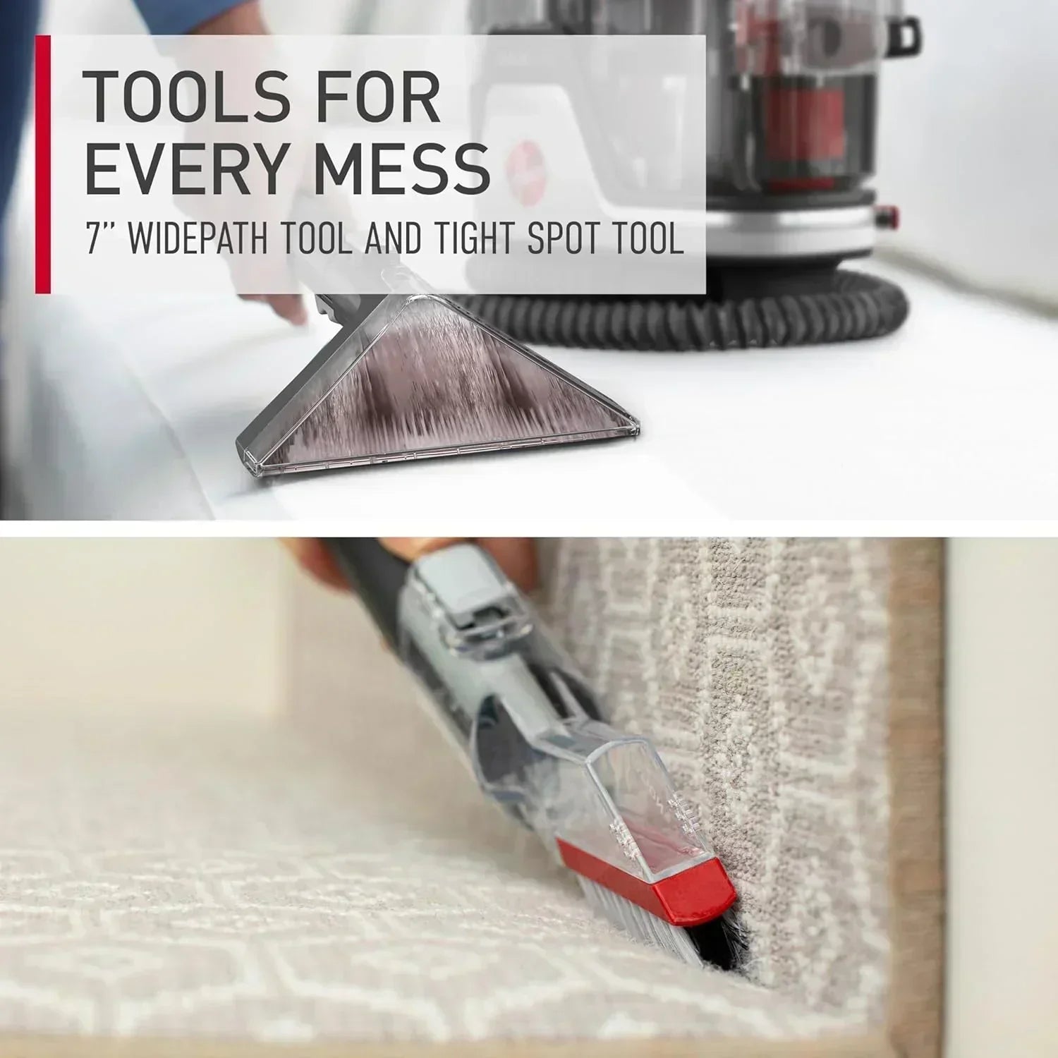 Hoover CleanSlate Plus Portable Carpet Upholstery Spot Cleaner with Powerful Suction