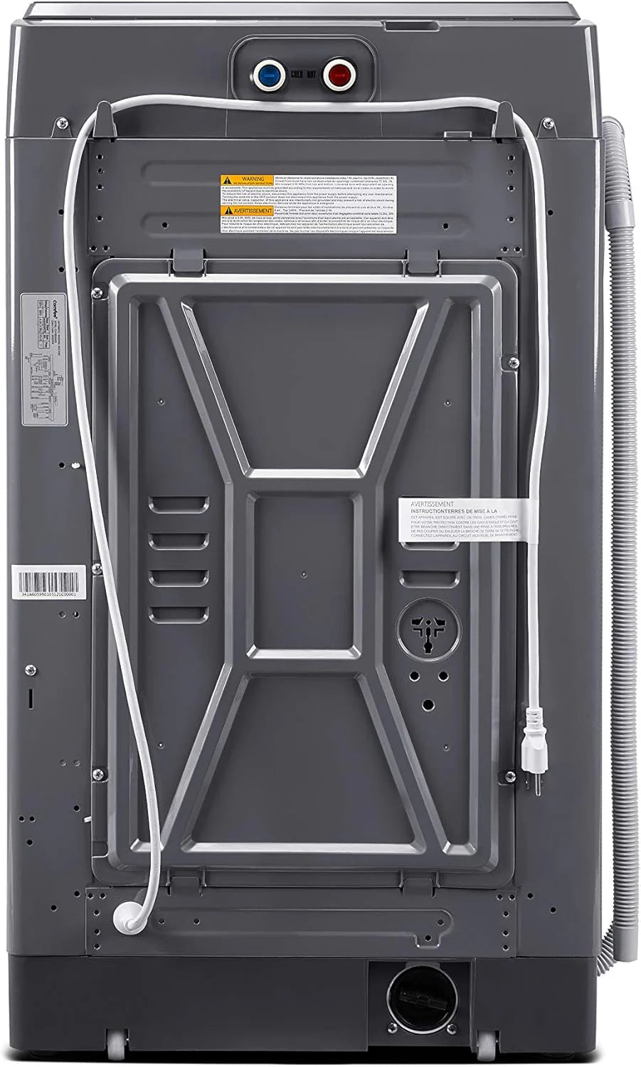 Comfee Portable Washing Machine 0.9 Cubic Feet Compact Washing Machine with LED Display 2 Built-in Drums Space Saving Fully Automatic Washing Machine