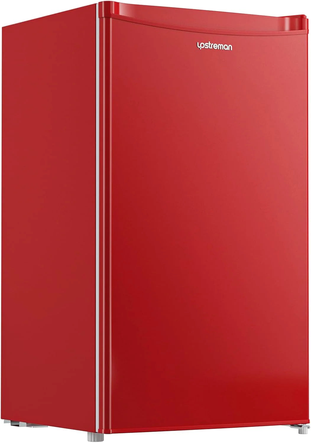 Upstreman 3.2 Cu.Ft Mini Fridge with Freezer, Single Door Mini Fridge, Dorm Fridge, Adjustable Thermostat, Mini Refrigerator