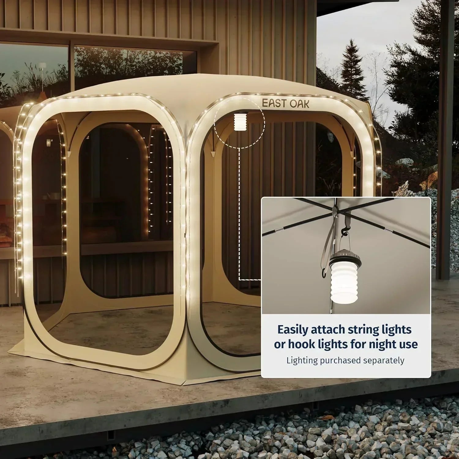 EAST OAK Screen House Tent Pop-Up Portable Screen Room Canopy Instant Screen Tent 10 x 10 FT