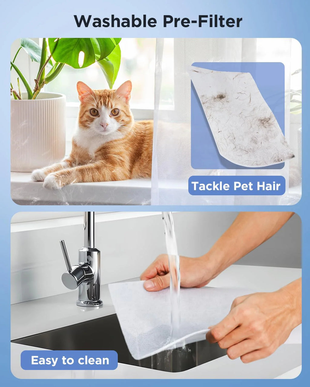 Air Purifiers for Home Large Room up to 2200sq.ft, MOOKA Air purifier for Home Pets with Washable Filter