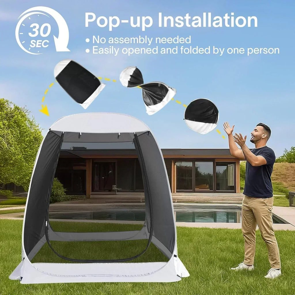 Screen gazebo sleeps 6-10-15 people Igloo-style canopy tent mosquito net on the sides Perfect