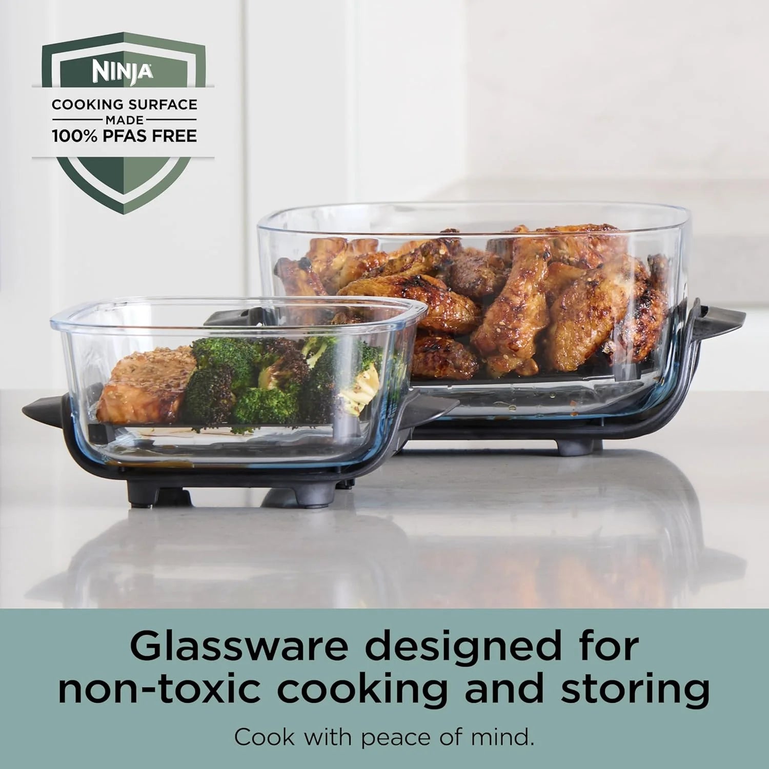 Ninja Crispi 4-in-1 Portable Glass Air Fryer Cooking System