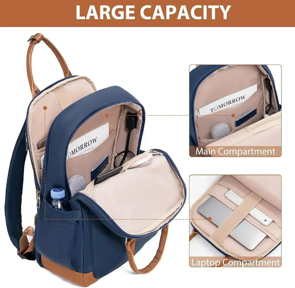 LONG VACATION 6 Piece Luggage Set Carry on Suitcase with ABS+PC hardshell Spinner Wheels
