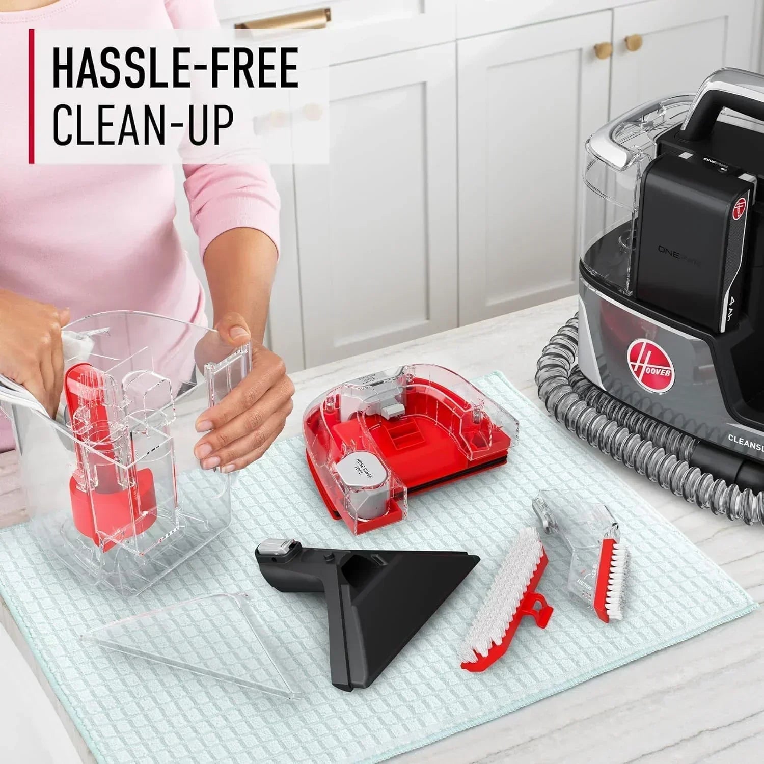 Hoover CleanSlate Plus Portable Carpet Upholstery Spot Cleaner with Powerful Suction