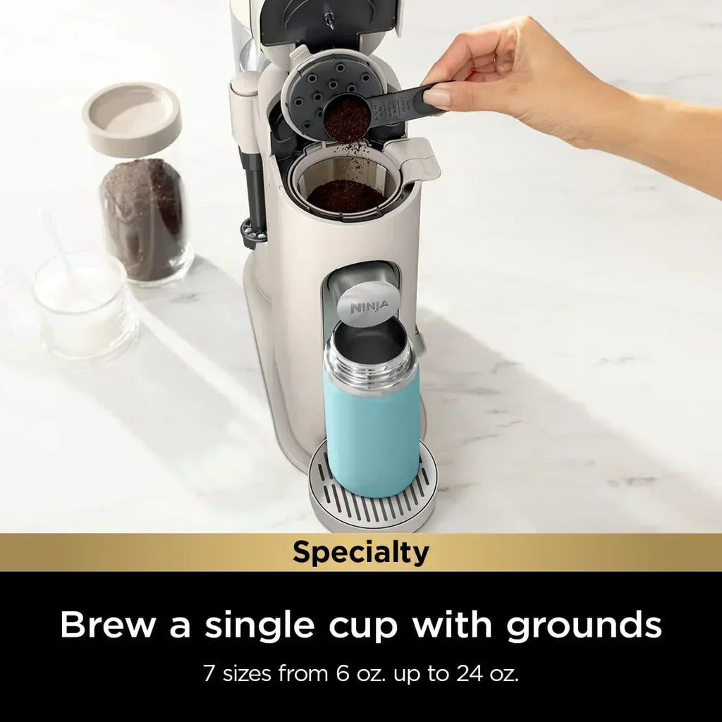 Ninja Single Serve Coffee Maker 56 oz Reservoir Stone