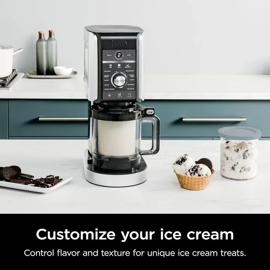 Ninja NC301 CREAMi Ice Cream Maker for Gelato Mix-ins Milkshakes Sorbet Smoothie Bowls More