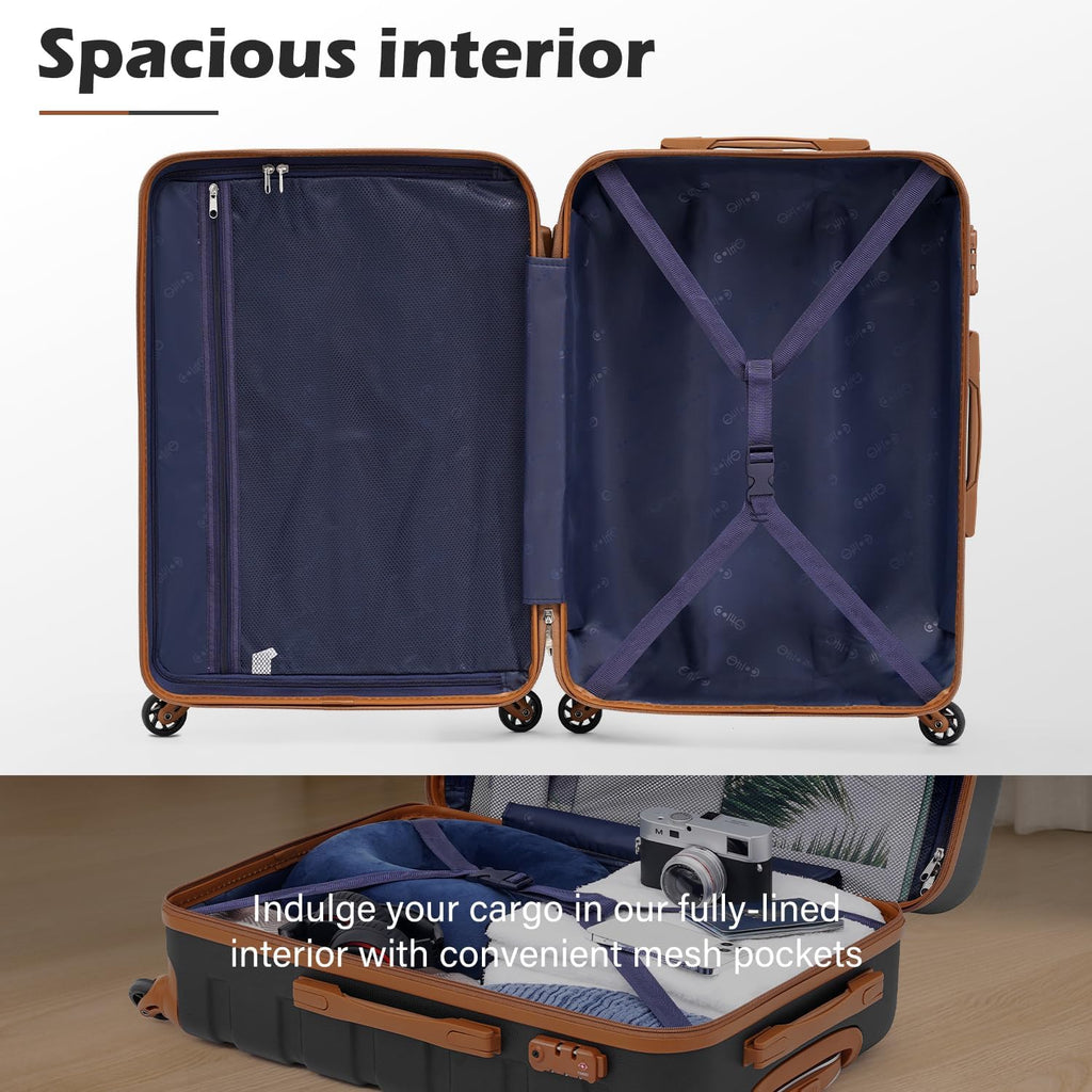 Luggage 3 Piece Set Suitcase Spinner Hardshell Lightweight TSA Lock