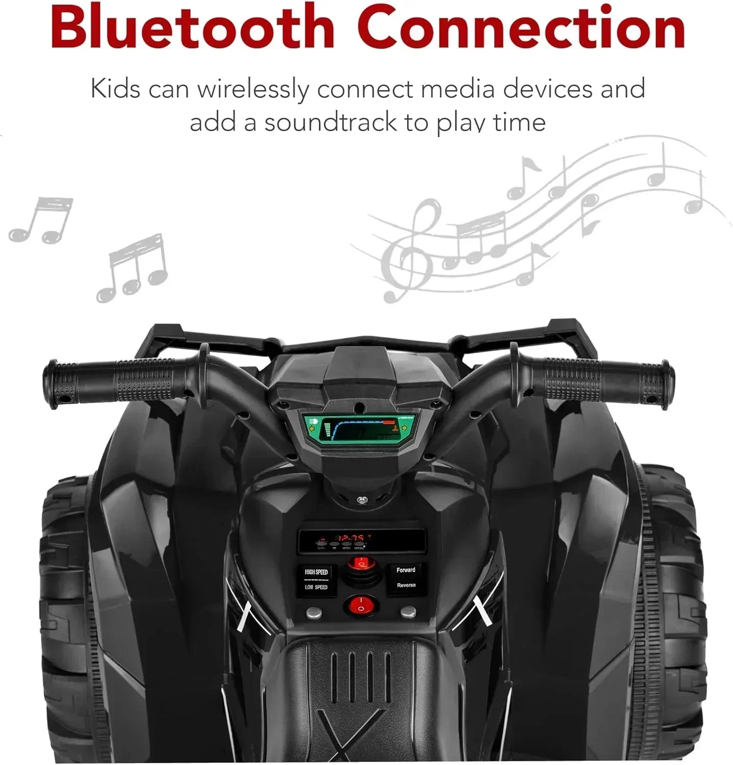 Best Choice Products 12V Kids Ride-On Electric ATV 4-Wheeler Quad Car Toy Bluetooth Audio