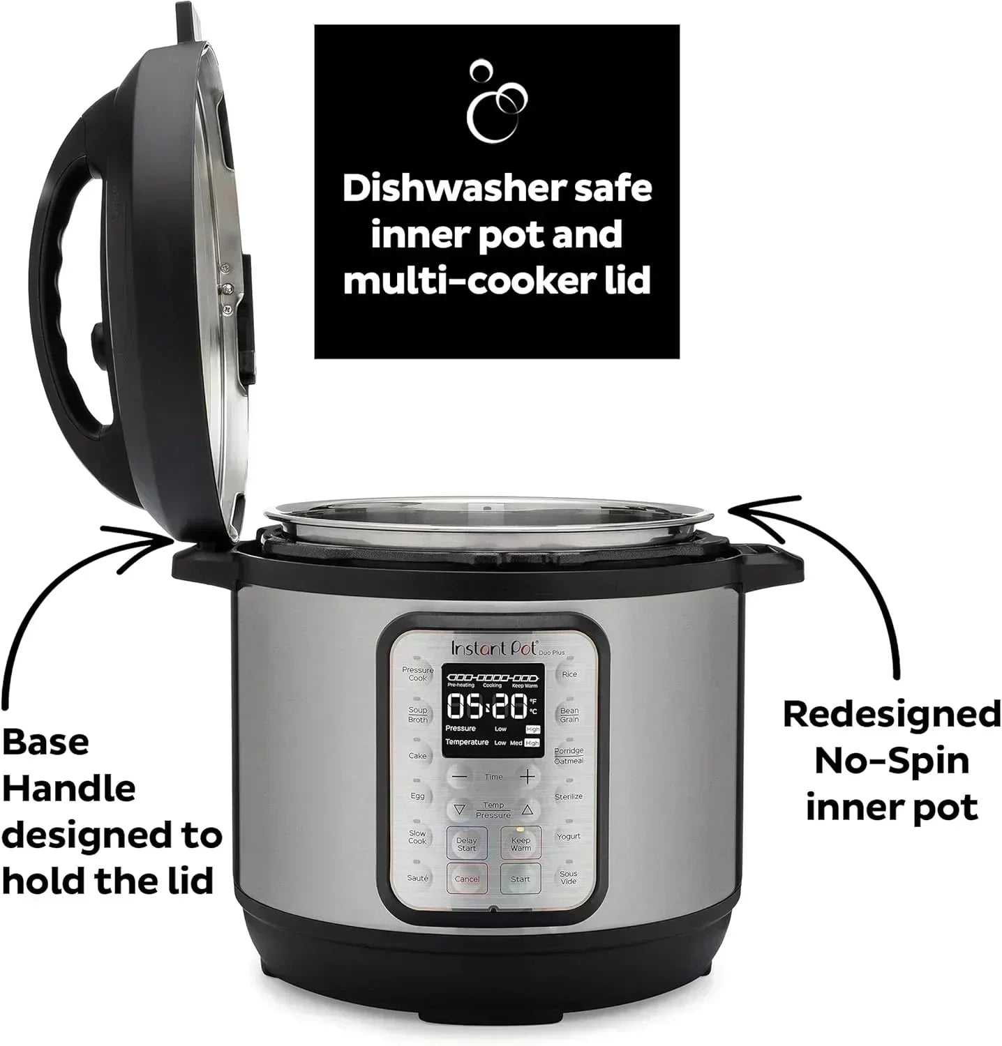 9-in-1 Multicooker Pressure Cooker Slow Cook Rice Maker Steamer Saut�� Yogurt Warmer Sterilizer