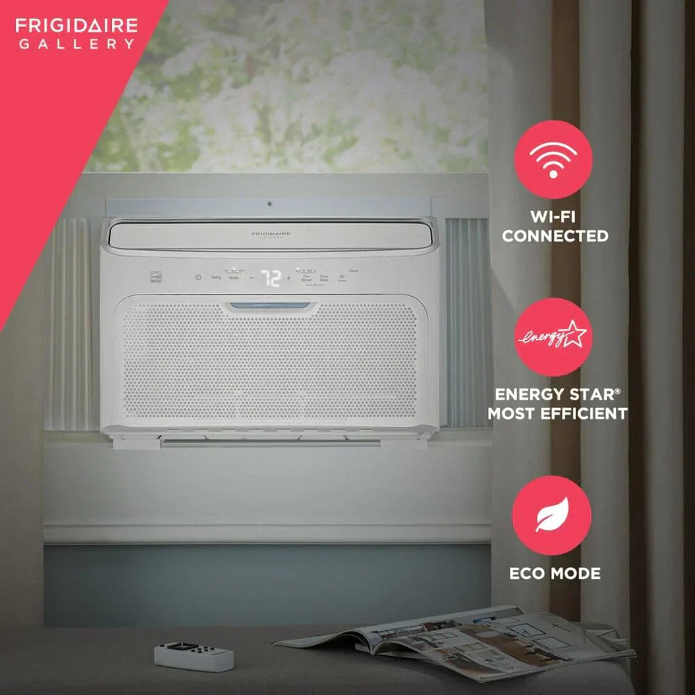 Frigidaire GHWQ103WC1 Inverter Quiet Temp Room Air Conditioner 10,000 BTU with Wi-Fi Connected