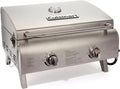 Cuisinart Chef's Style Tabletop Portable Propane Grill 20000 BTU 2-Burner Outdoor Gas Grill