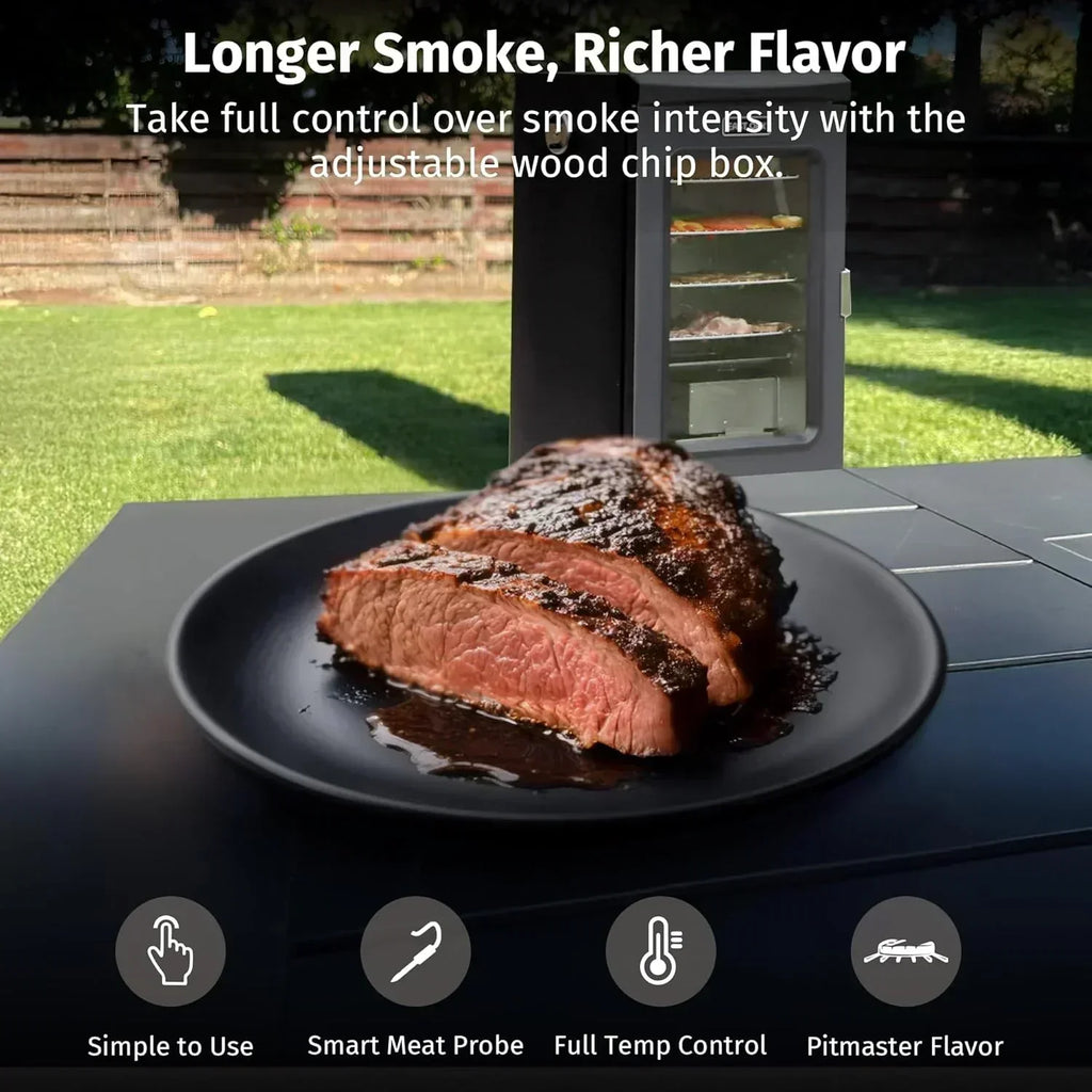 EAST OAK 30 Outdoor Electric Smoker Built-in meat probe smokes up to 6 times longer