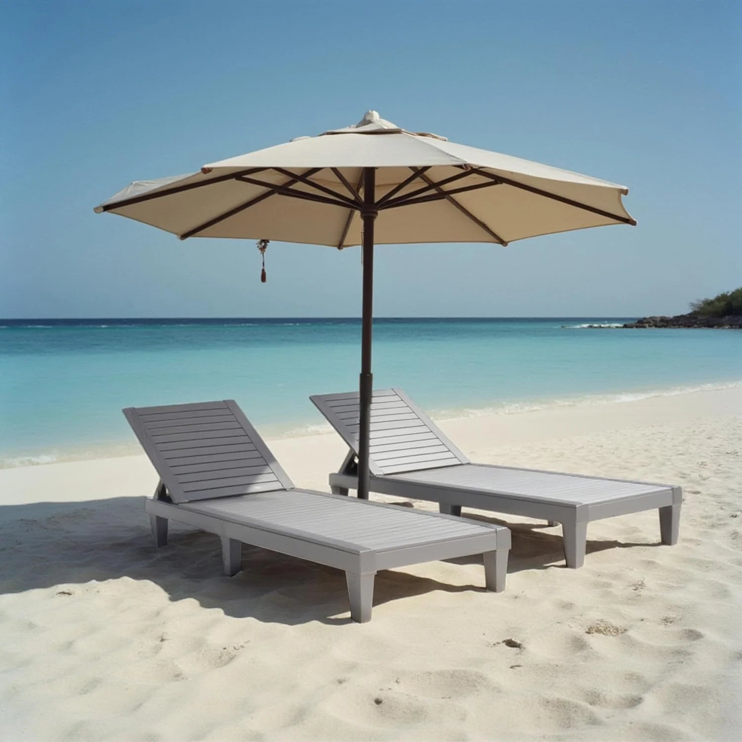 Patio Chairs - Black Chaise Lounge Chair Outdoor 5-Position Adjustable Sun Tanning Chair Waterproof Pool Lounge Chairs Set of 2 Reclining Lawn Chair, Lightweight Outdoor Lounge Chairs