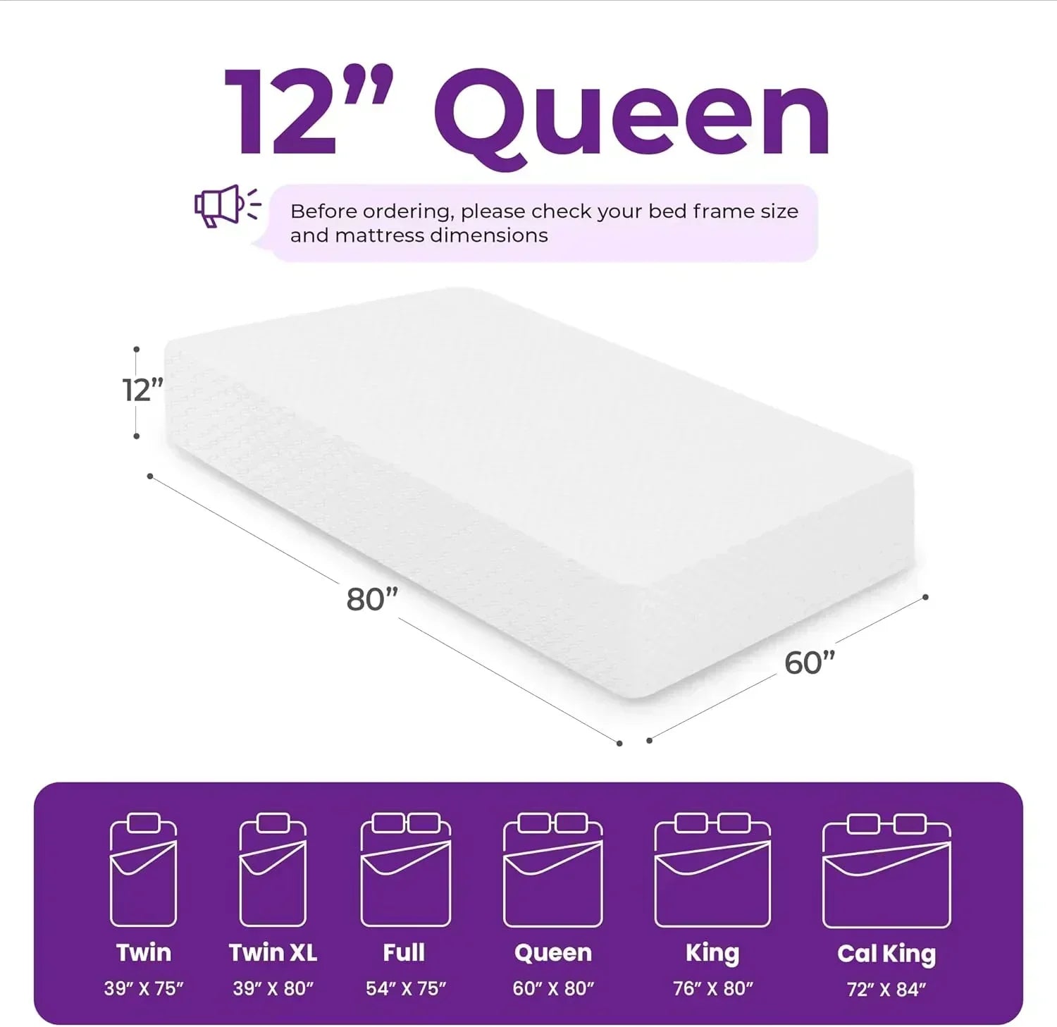 GAESTE 8-inch Fully Cooling Gel Memory Foam Mattress Mattress-in-a-Box