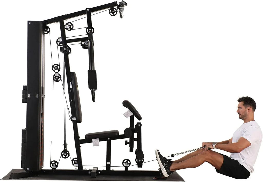 BalanceFrom Multifunctional Steel Frame Home Gym Machine with Floor Mat